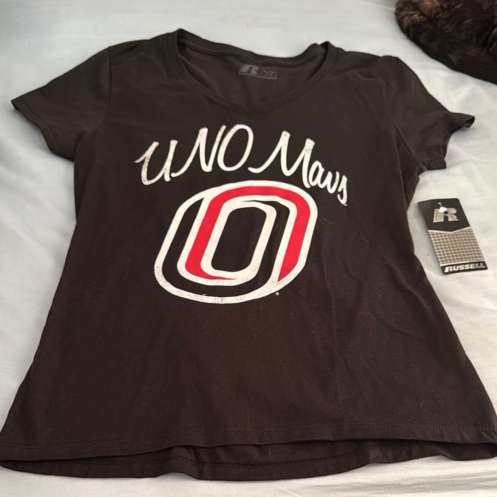 Russell Athletic Black Graphic Fitted Short Sleeve Tee